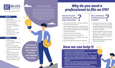Graphic design project: bliss capital