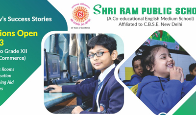 Graphic design project: shri ram public school