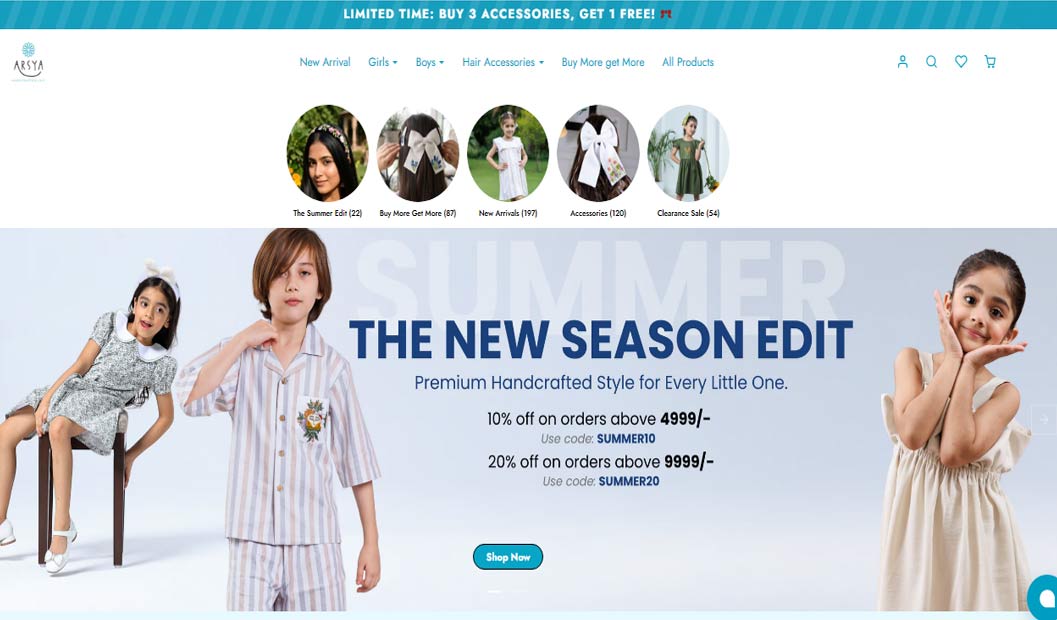 Website design project: arsya