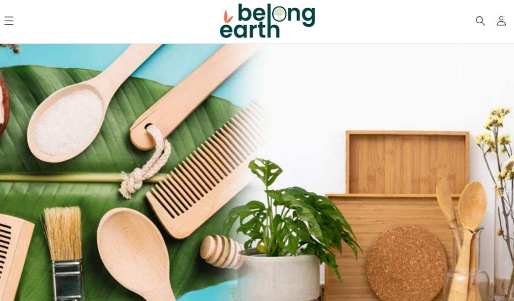 Website design project: belong earth