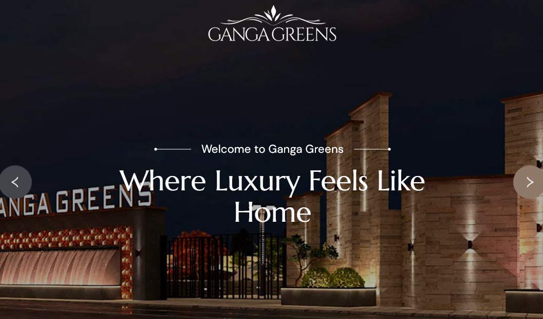 Website design project: ganga greens