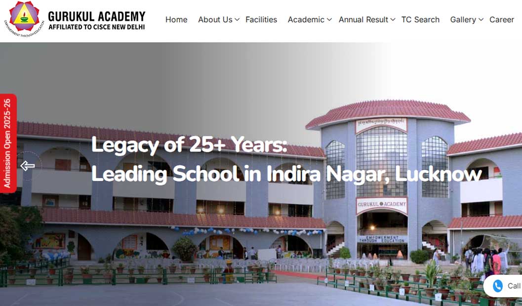 Website design project: gurukul academy