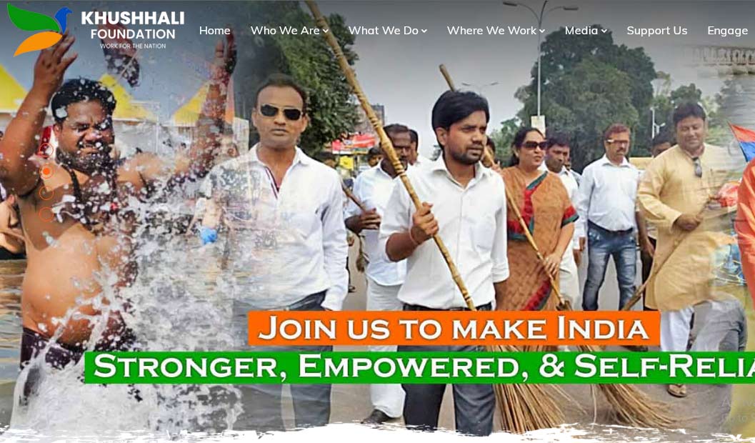 Website design project: khushhali foundation