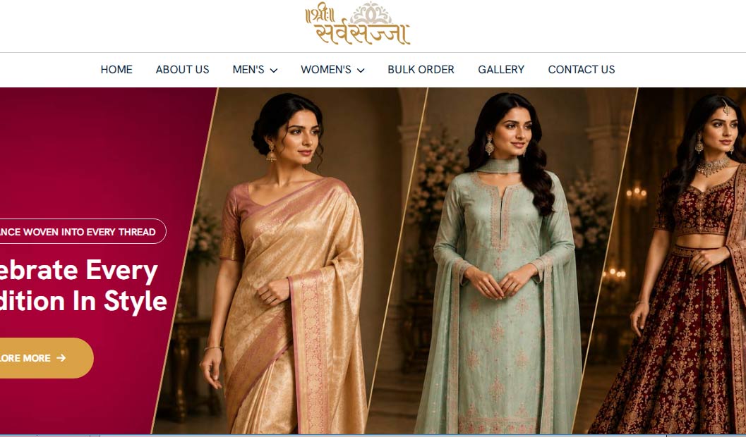 Website design project: shree sarvsajja